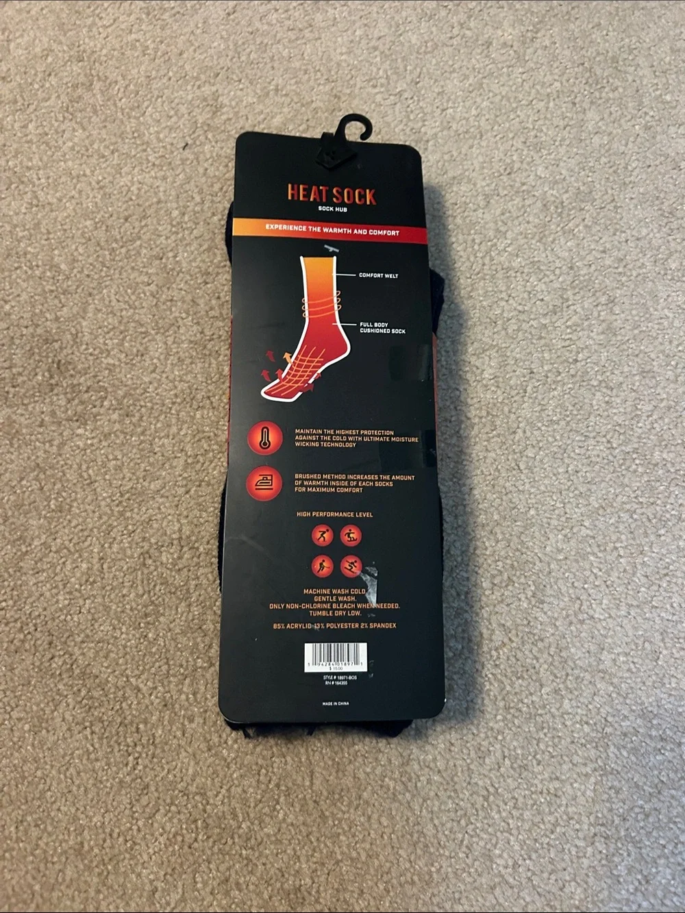 NWT heat sock - sock hub the warmest boot sock